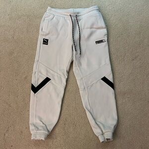 White Puma Joggers - Men's M